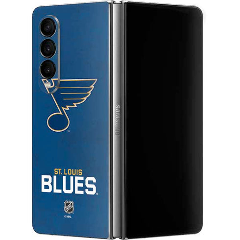 NHL St. Louis Blues Distressed Galaxy Z Fold4 5G Skin